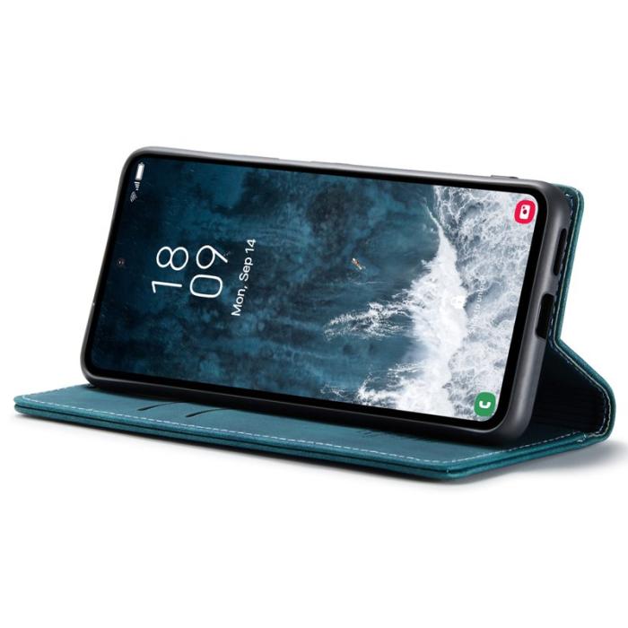 Caseme - CASEME 013 Series Samsung Galaxy S23 FE Skal PU Läder Blå