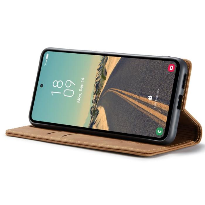 Caseme - CASEME 013 Series Samsung Galaxy S23 FE Skal PU Läder Brun