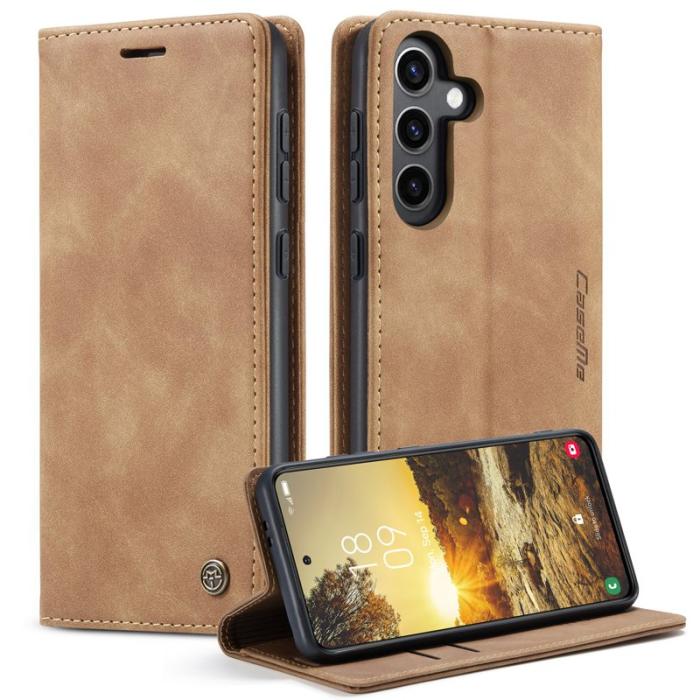 Caseme - CASEME 013 Series Samsung Galaxy S24 Skal Anti-drop Brun