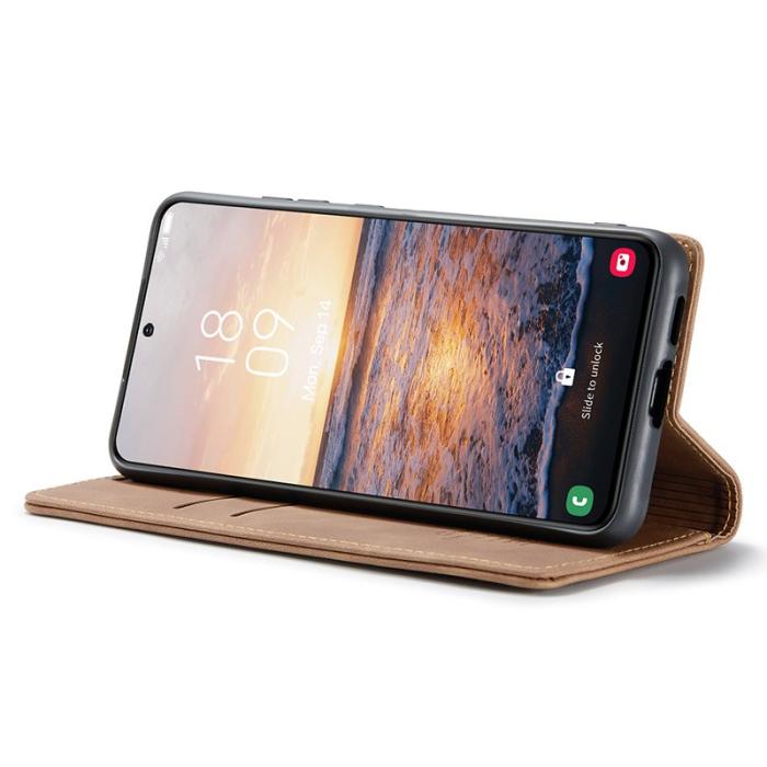 Caseme - CASEME 013 Series Samsung Galaxy S24 Skal Anti-drop Brun