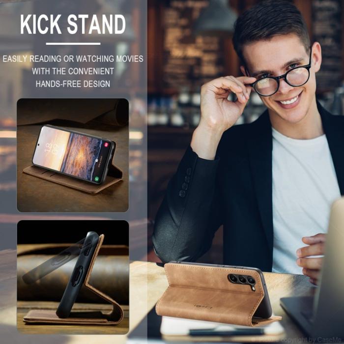 Caseme - CASEME 013 Series Samsung Galaxy S24 Skal Anti-drop Brun