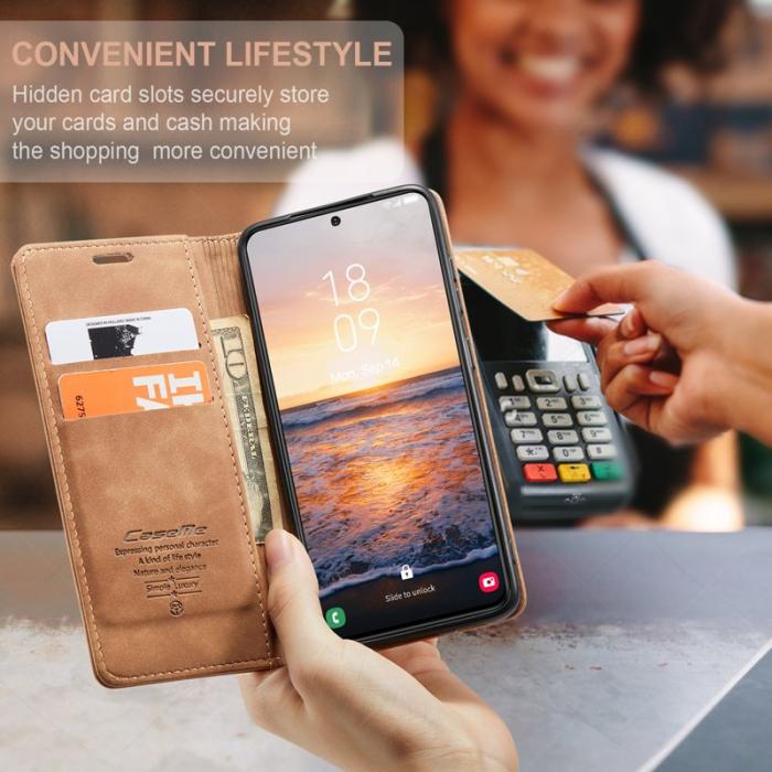 Caseme - CASEME 013 Series Samsung Galaxy S24 Skal Anti-drop Brun