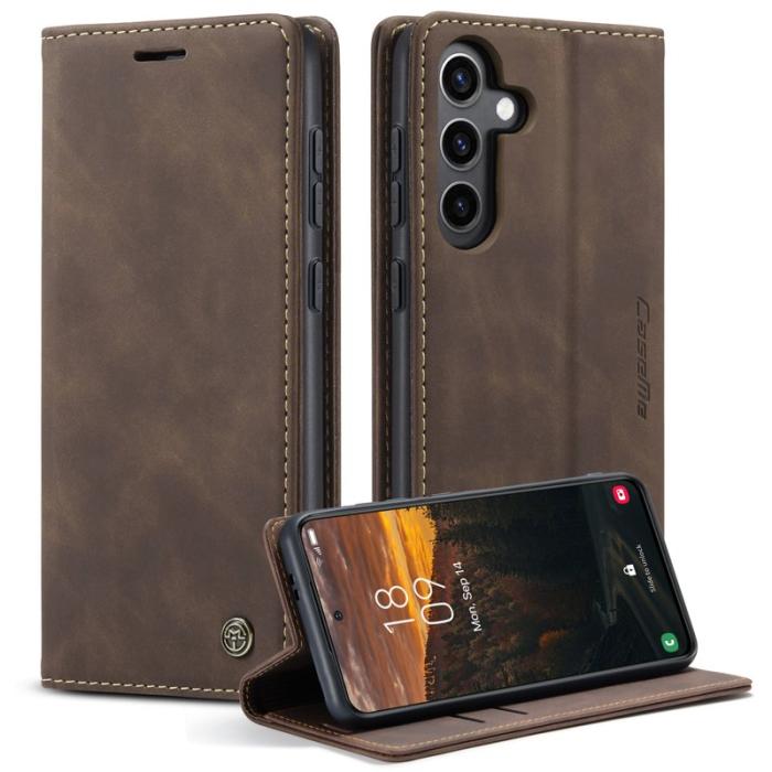 Caseme - CASEME 013 Series Samsung Galaxy S24 Skal Anti-drop Kaffe