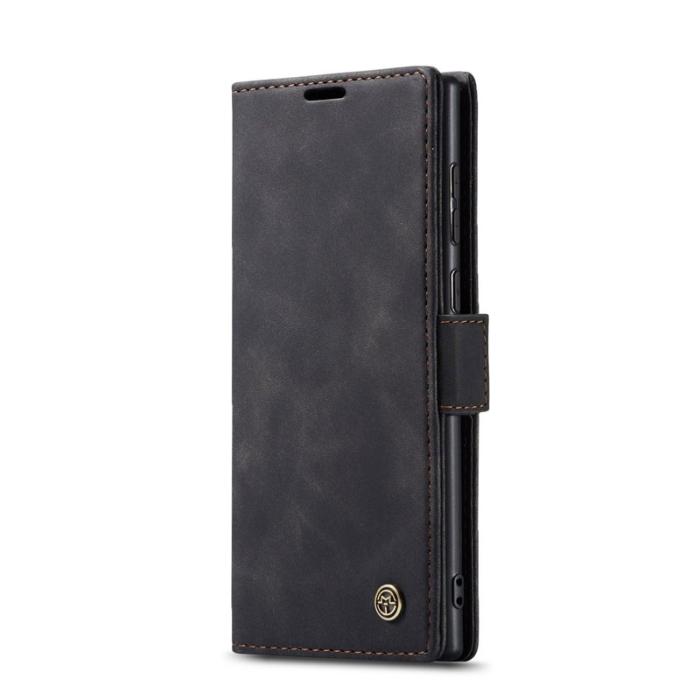 Caseme - CASEME 013 Series Samsung Galaxy S25 Ultra Skal Läder Svart