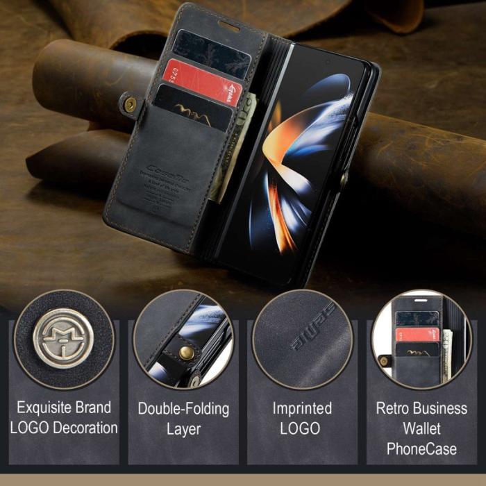 Caseme - CASEME 013 Series Samsung Galaxy Z Fold4 5G Fodral Svart