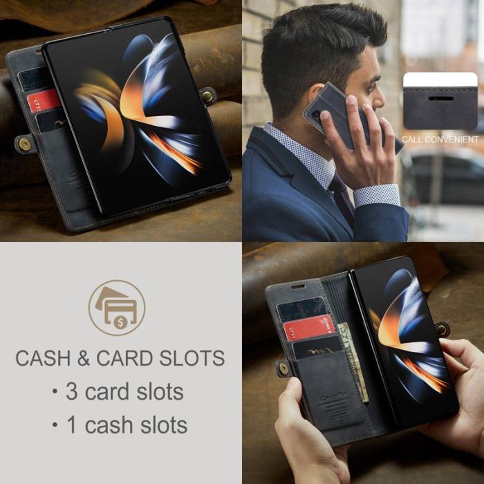 Caseme - CASEME 013 Series Samsung Galaxy Z Fold4 5G Fodral Svart