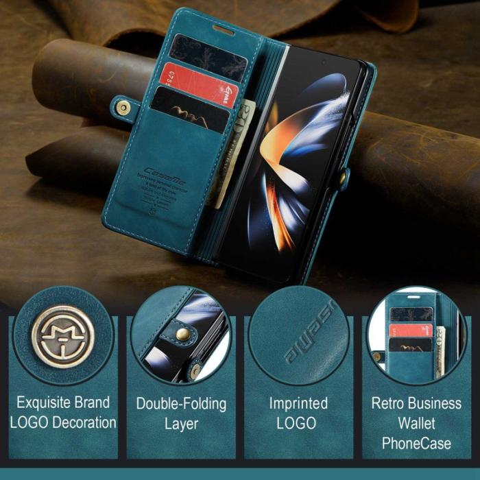 Caseme - CASEME 013 Series Samsung Galaxy Z Fold4 Fodral Blå