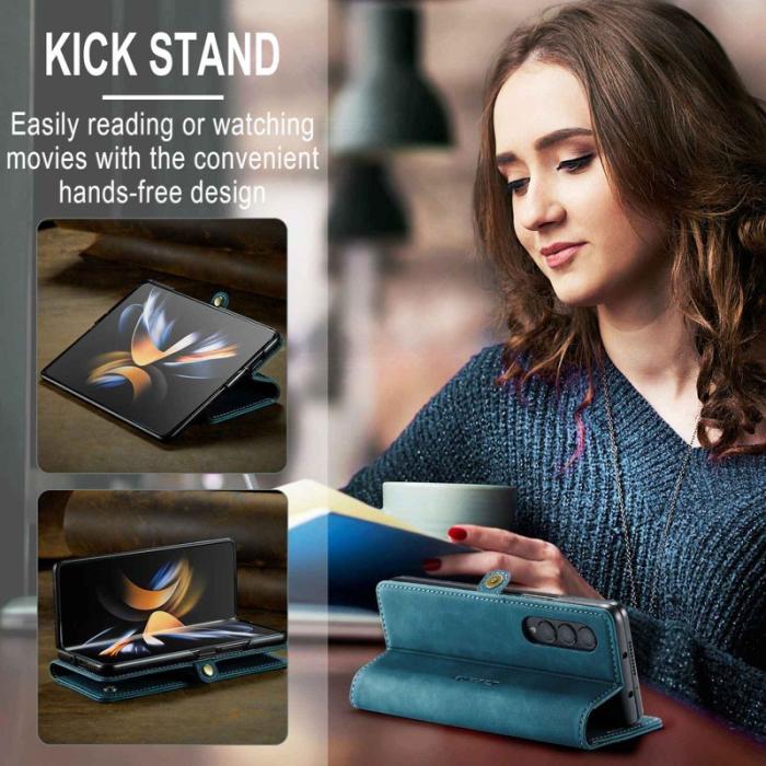 Caseme - CASEME 013 Series Samsung Galaxy Z Fold4 Fodral Blå