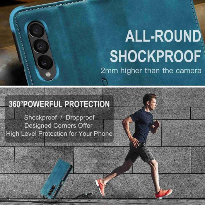 Caseme - CASEME 013 Series Samsung Galaxy Z Fold4 Fodral Blå