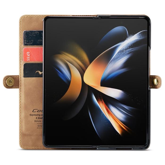 Caseme - CASEME 013 Series Samsung Galaxy Z Fold4 Fodral - Brun