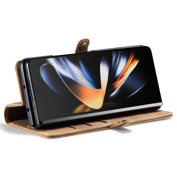 Caseme - CASEME 013 Series Samsung Galaxy Z Fold4 Fodral - Brun