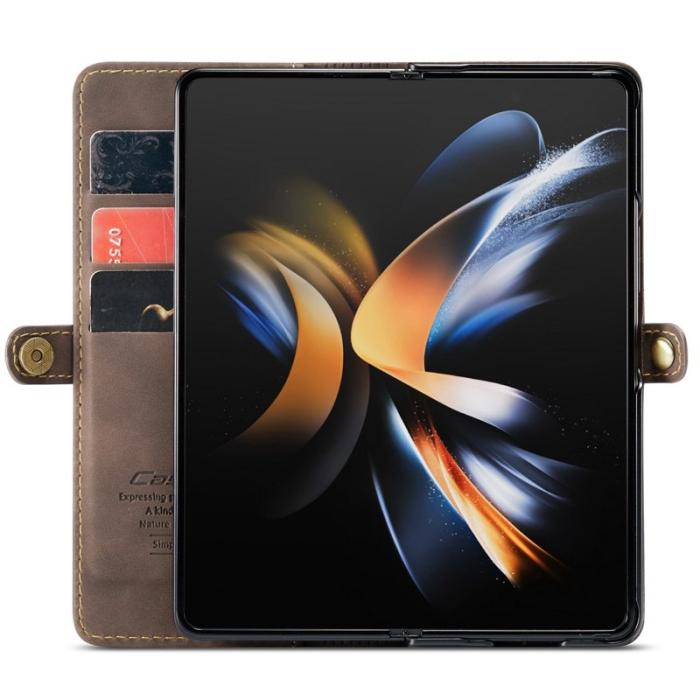 Caseme - CASEME 013 Series Samsung Galaxy Z Fold4 Fodral - Kaffe