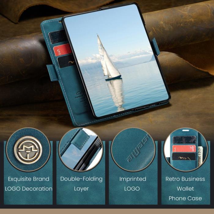 Caseme - CASEME 013 Series Samsung Galaxy Z Fold6 Ställskydd Blå