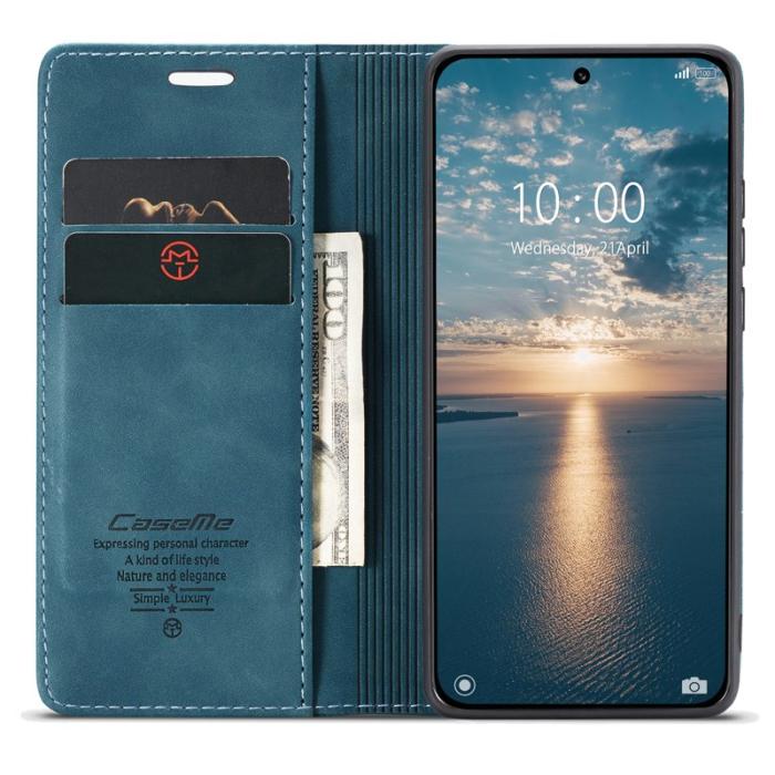 Caseme - CASEME 013 Series Xiaomi 13 5G PU Läder Fodral Blå