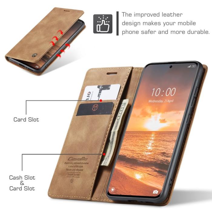 Caseme - CASEME 013 Series Xiaomi 13 Pro 5G Fodral Läderbrun