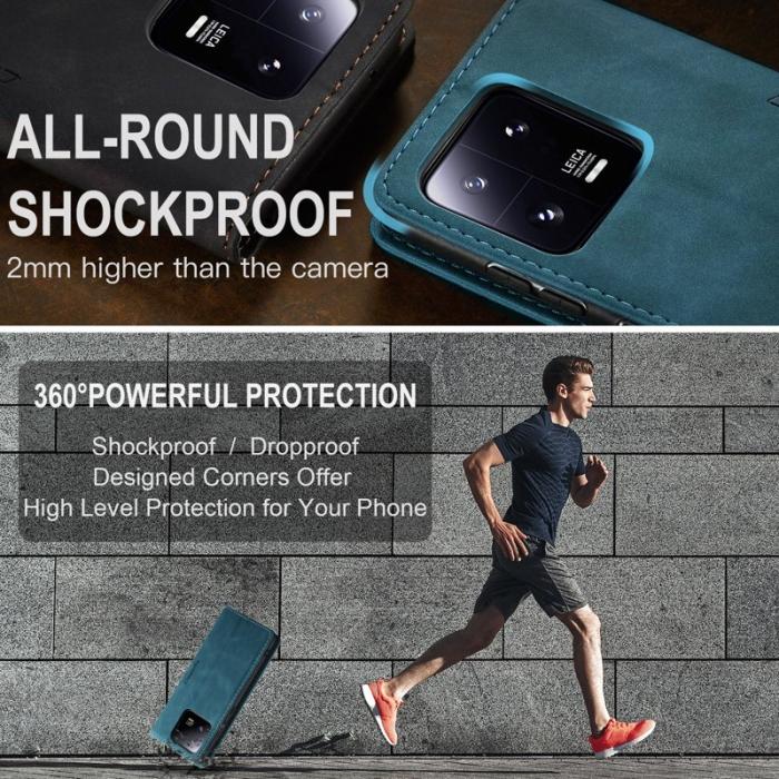 Caseme - CASEME 013 Series Xiaomi 13 Pro 5G Plånboksfodral Blå