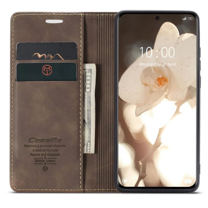 Caseme - CASEME 013 Series Xiaomi 13 Pro 5G Plånboksfodral Kaffe