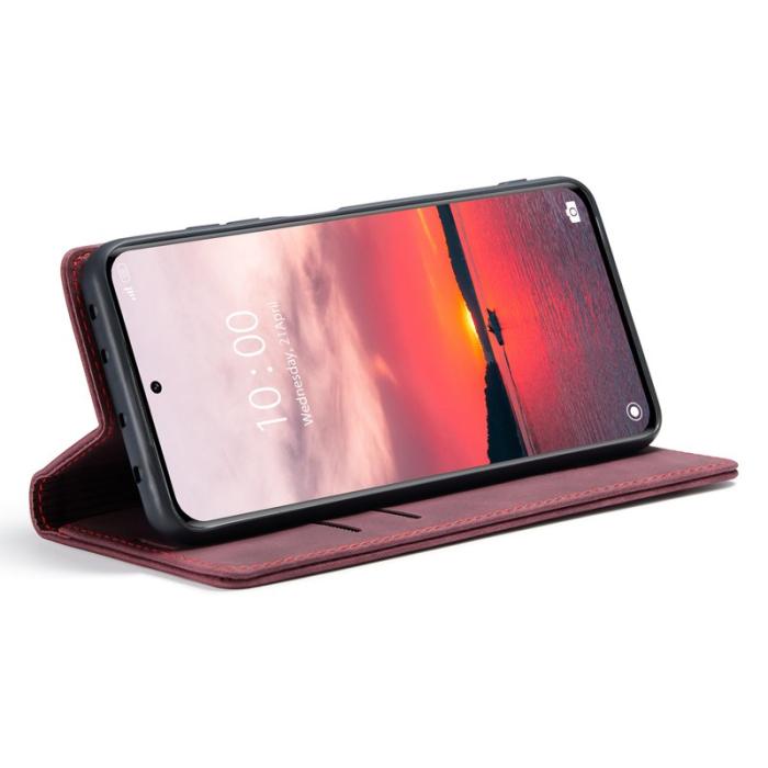 Caseme - CASEME 013 Series Xiaomi 13 Pro 5G Plånboksfodral Vinröd