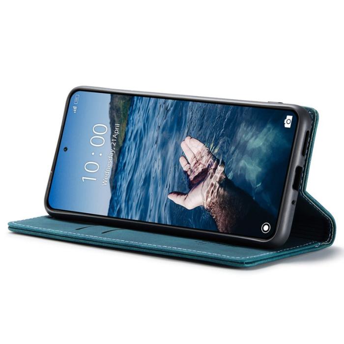 Caseme - CASEME 013 Series Xiaomi 14 Pro Skal Läder Kortfodral Blå