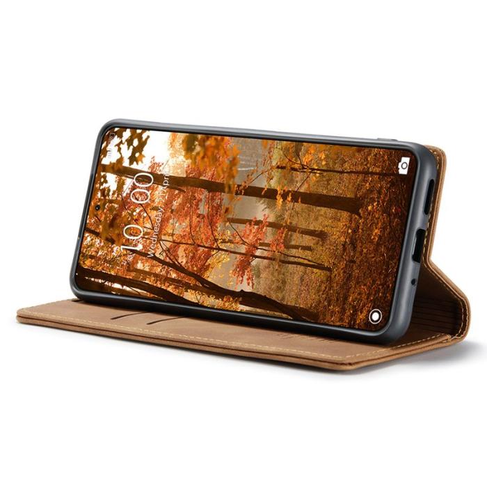 Caseme - CASEME 013 Series Xiaomi 14 Pro Skal Läder Kortfodral Brun