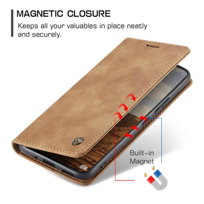 Caseme - CASEME 013 Series Xiaomi 14 Skal Automatisk Stängning Brun