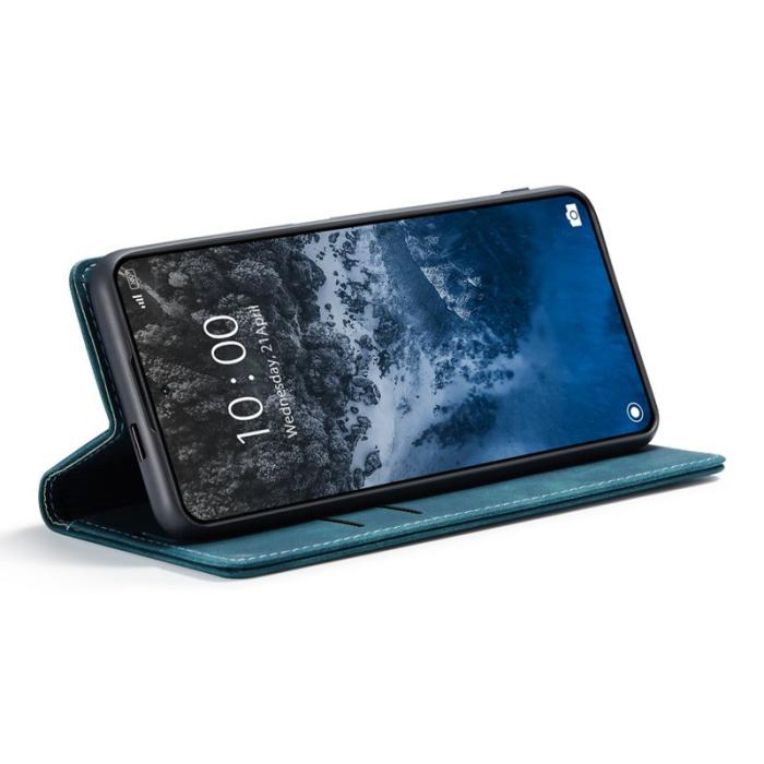 Caseme - CASEME 013 Series Xiaomi 14 Ultra Ställfodral Läder Blå