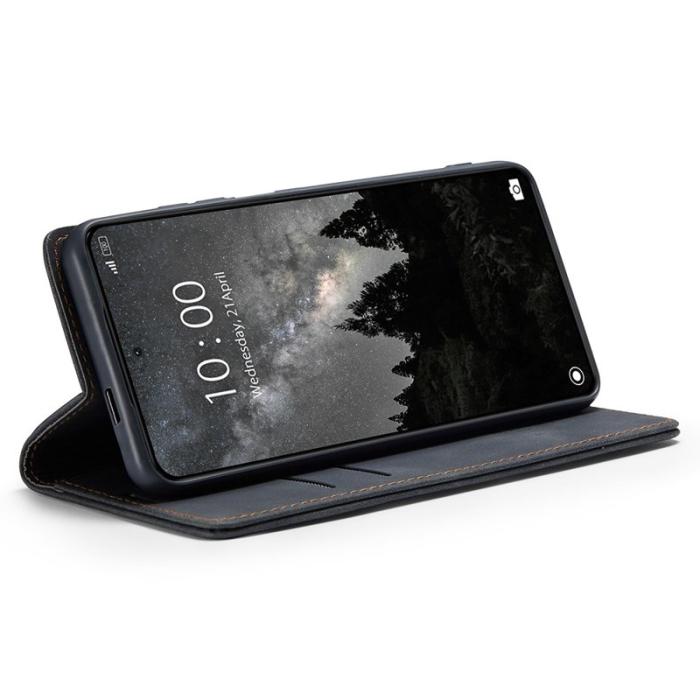 Caseme - CASEME 013 Series Xiaomi 14 Ultra Ställfodral Läder Svart