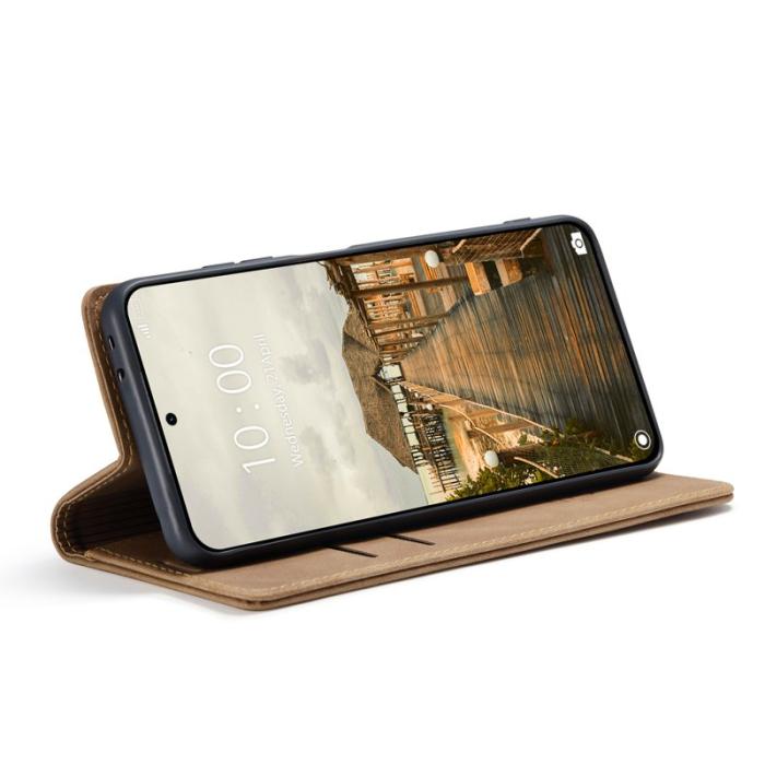 Caseme - CASEME 013 Series Xiaomi 14T Pro Skal med kortfack - Brun