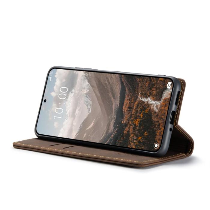 Caseme - CASEME 013 Series Xiaomi 14T Skal med kortfack - Kaffe