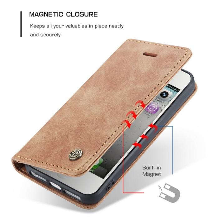 Caseme - CASEME 013 Skal för iPhone 5s/SE (1:a gen) Läder - Brun