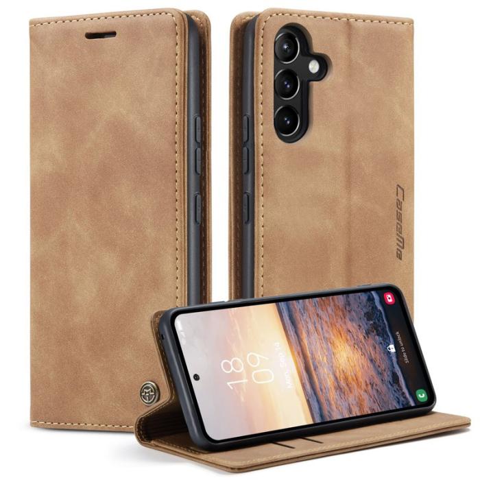 Caseme - CASEME 013 Mobilskal för Samsung Galaxy A54 5G KonstLäder Brun