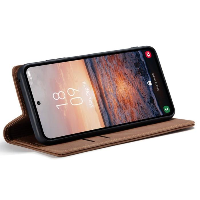 Caseme - CASEME 013 Mobilskal för Samsung Galaxy A54 5G KonstLäder Brun