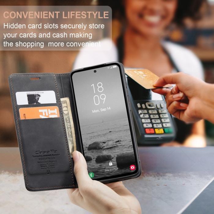 Caseme - CASEME 013 Mobilskal för Samsung Galaxy A54 5G KonstLäder Svart