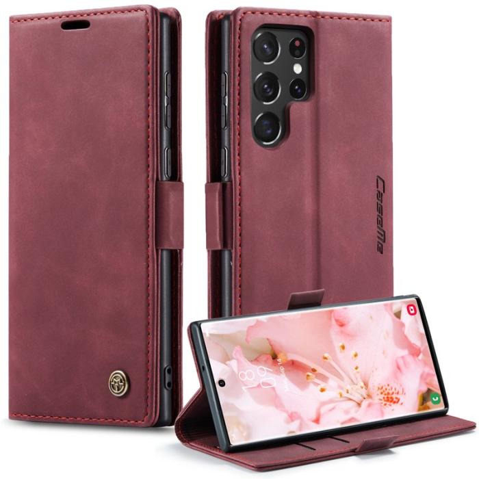 Caseme - CASEME 013 Skal för Samsung Galaxy S22 Ultra 5G Röd