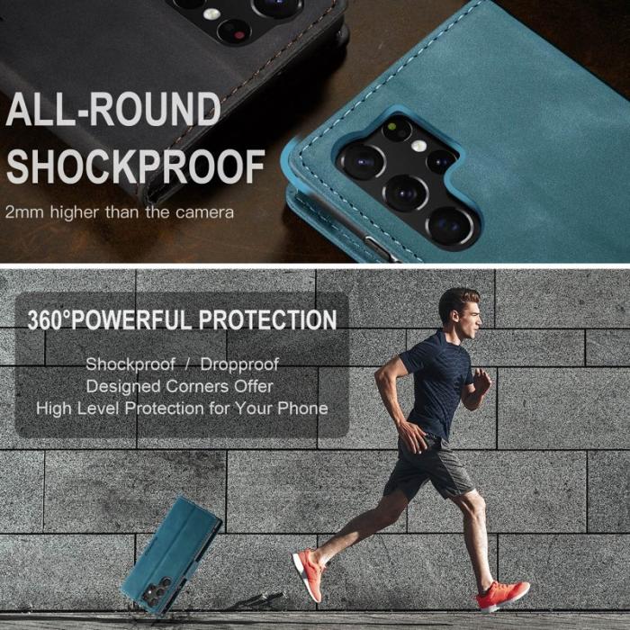 Caseme - CASEME 013 Skal för Samsung Galaxy S23 Ultra - Blå