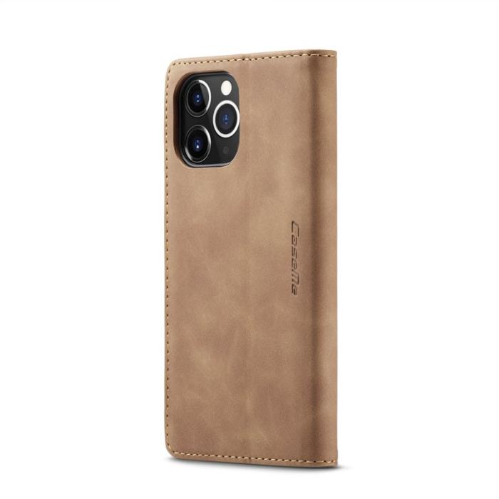 Caseme - CASEME 013 Wallet Auto-absorbed Leather Flip Case iPhone 12 Pro Max Brown