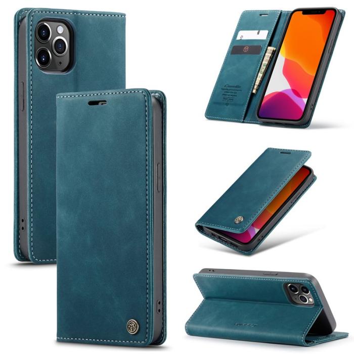 Caseme - CASEME 013 Wallet Auto-absorbed Leather Flip Case iPhone 12 Pro Max Grön