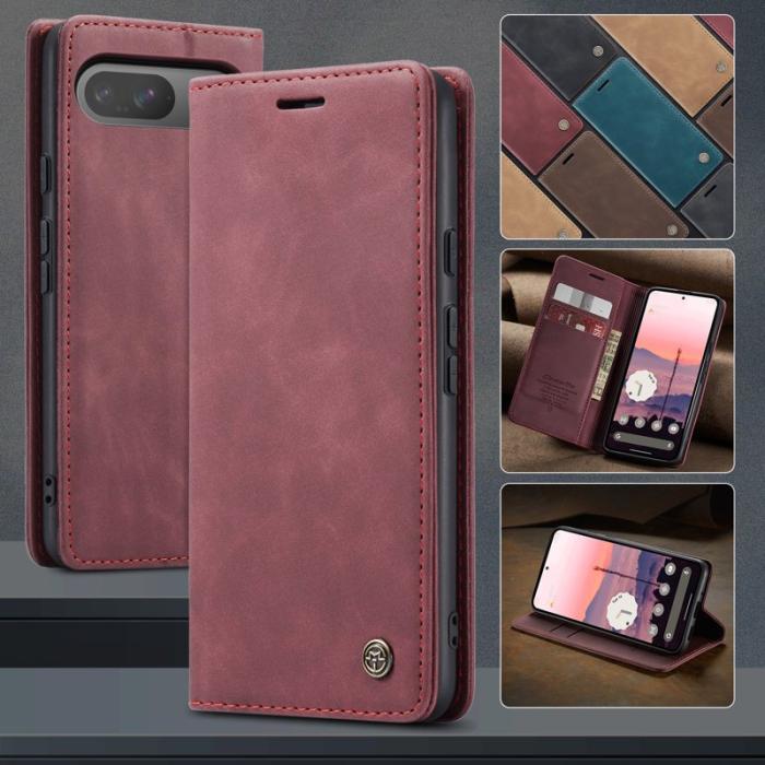 Caseme - CASEME 013 Wallet Case för Google Pixel 10 Pro/10/9 Pro/9 - Röd