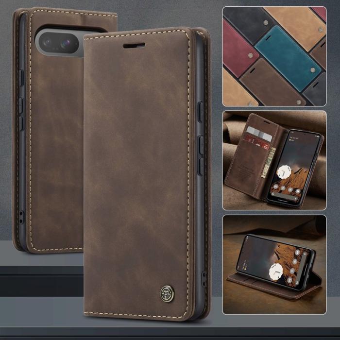 Caseme - CASEME 013 Wallet Case för Google Pixel 10 Pro/10/9 Pro - Kaffe