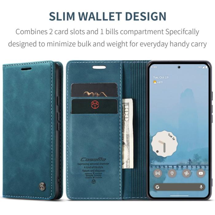 Caseme - CASEME 013 Wallet Case för Google Pixel 10 Pro XL - Blå