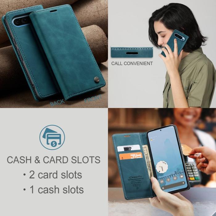 Caseme - CASEME 013 Wallet Case för Google Pixel 10 Pro XL - Blå