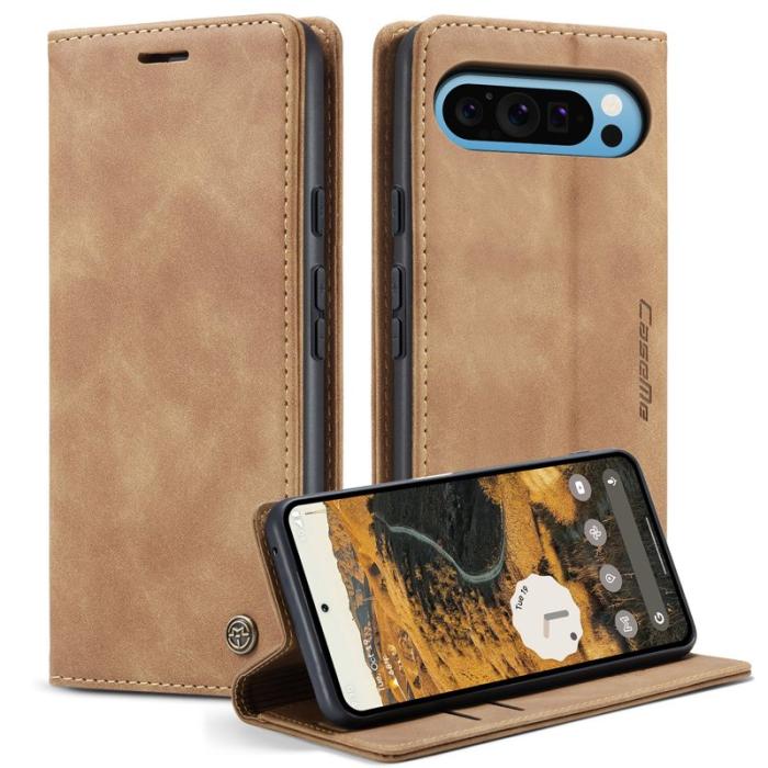 Caseme - CASEME 013 Wallet Case för Google Pixel 10 Pro XL - Brun
