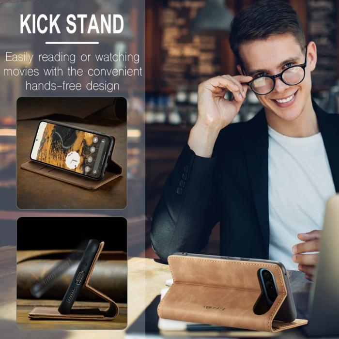 Caseme - CASEME 013 Wallet Case för Google Pixel 10 Pro XL - Brun