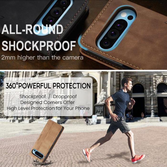 Caseme - CASEME 013 Wallet Case för Google Pixel 10 Pro XL - Brun