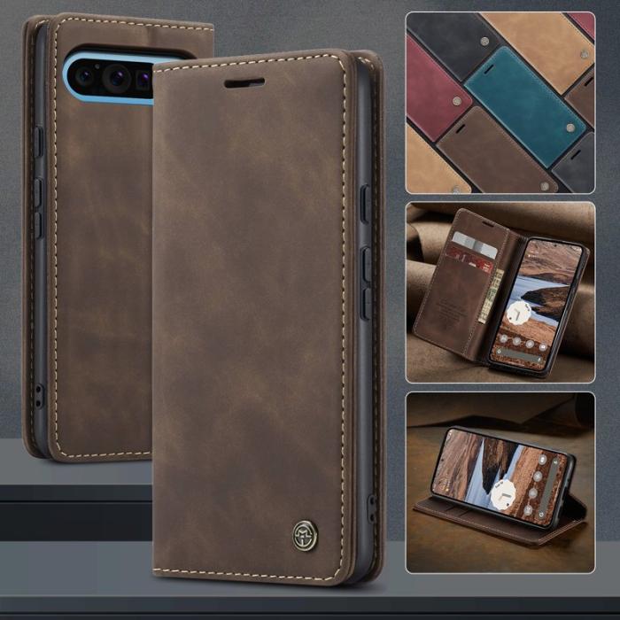 Caseme - CASEME 013 Wallet Case för Google Pixel 10 Pro XL - Kaffe
