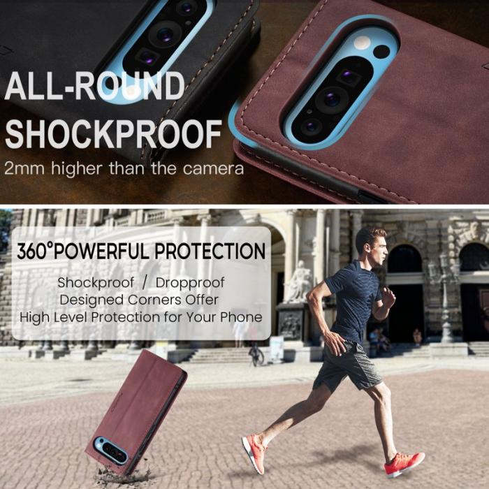 Caseme - CASEME 013 Wallet Case för Google Pixel 10 Pro XL - Röd