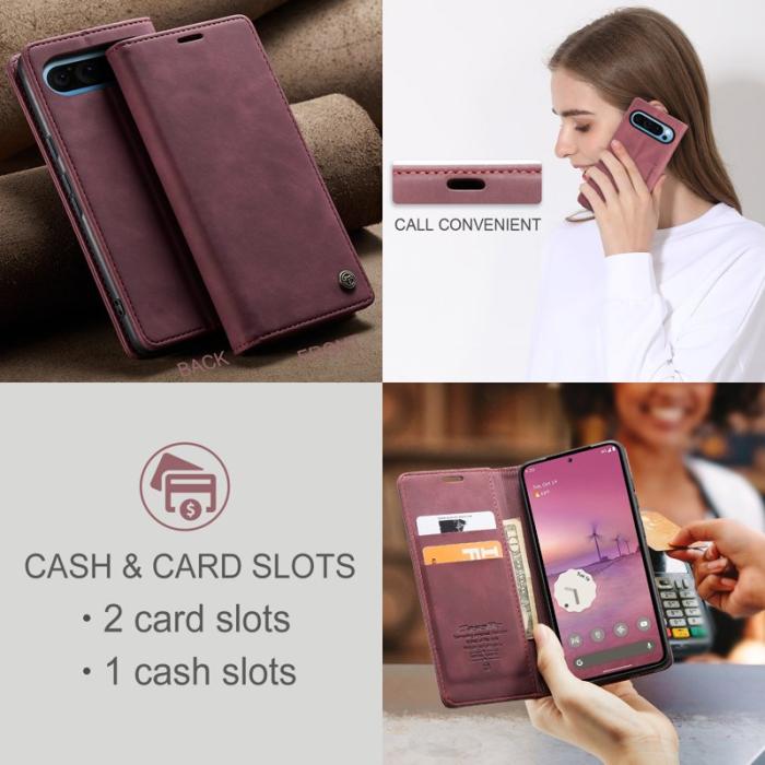 Caseme - CASEME 013 Wallet Case för Google Pixel 10 Pro XL - Röd
