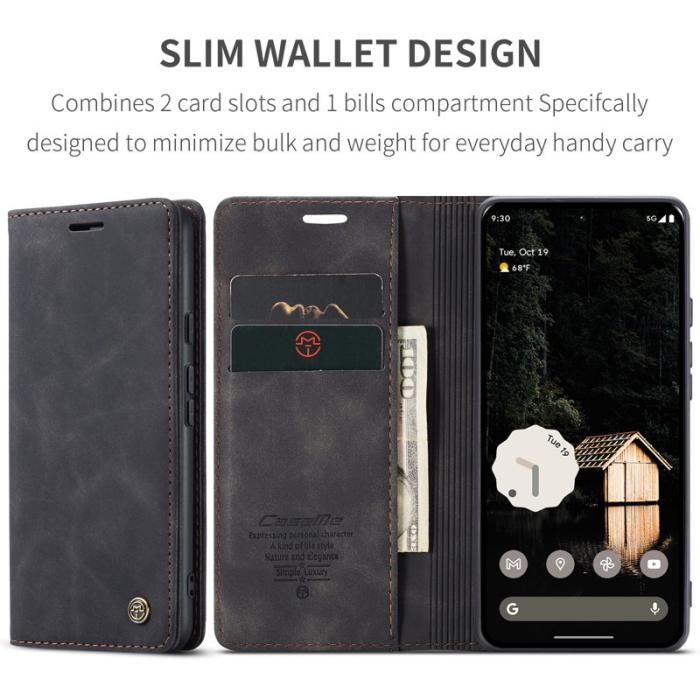 Caseme - CASEME 013 Wallet Case för Google Pixel 10 Pro XL - Svart