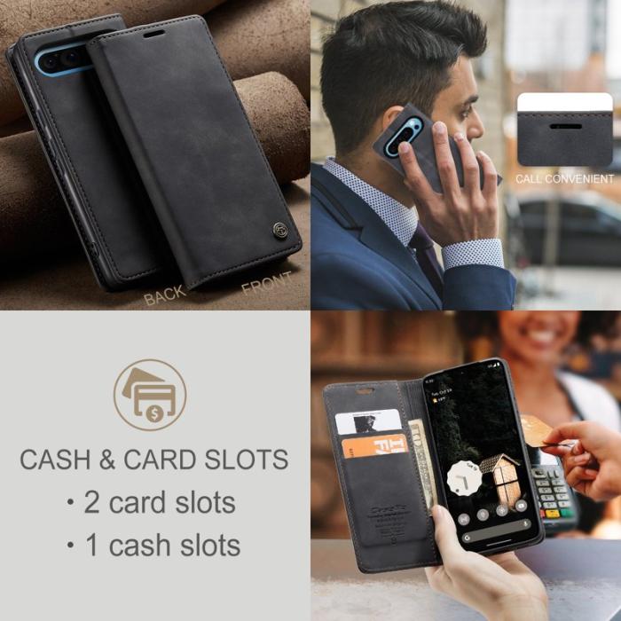 Caseme - CASEME 013 Wallet Case för Google Pixel 10 Pro XL - Svart