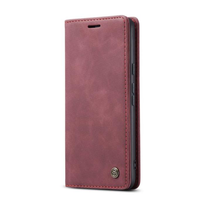 Caseme - CASEME 013 Wallet Case för Google Pixel 9a i Röd PU Läder